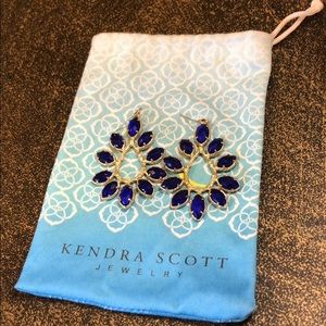 Kendra Scott Nyla Earrings in Blue Agate